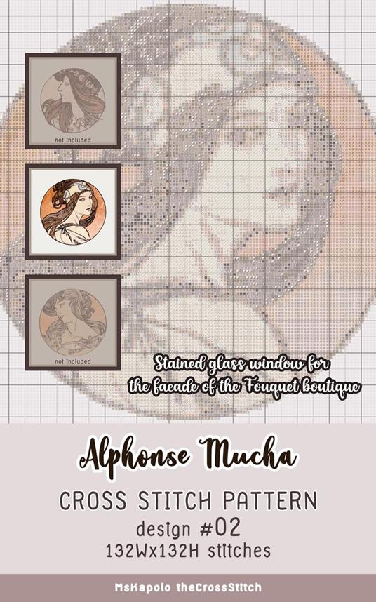 Alphonse Mucha | Cross Stitch Pattern Design #02