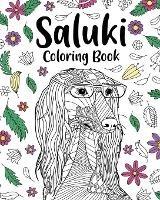 Saluki Coloring Book: Gifts for Dog Lovers, Floral Mandala Coloring, Dogs Coloring Book - Paperland - cover