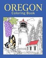 Oregon Coloring Book: Painting on USA States Landmarks and Iconic, Gift for Oregon Tourist - Paperland - cover