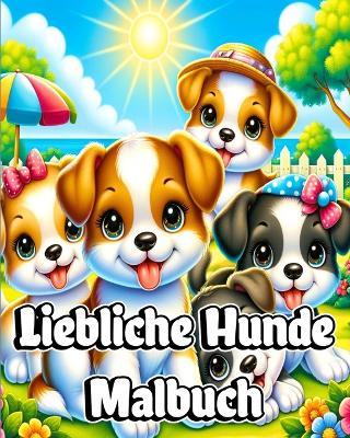Liebliche Hunde Malbuch: Welpen-Malvorlagen f?r Kinder, die Hunde lieben - Sophia Caleb - cover