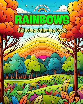 Rainbows Relaxing Coloring Book Incredible Integration of Rainbows and Landscapes for Nature Lovers: A Collection of Spiritual Rainbow Scenes to Feel the Power of Mother Nature - Bright Soul Editions - cover