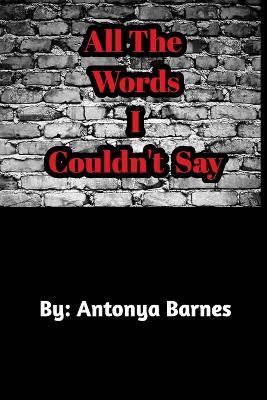 poetry book - Antonya Barnes - cover