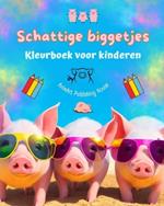 Schattige biggetjes - Kleurboek voor kinderen - Creatieve sc?nes van grappige varkentjes - Ideaal cadeau voor kinderen: Charmante tekeningen die creativiteit en plezier voor kinderen stimuleren