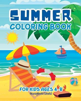 Summer Coloring Book for Kids Ages 4-8: Simple and Funny Illustrations for Children - Yunaizar88 - cover