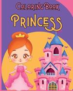 Princess - Coloring Book: 30 Beautiful Princess Pages