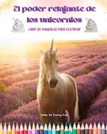 El poder relajante de los unicornios Libro de mandalas para colorear Escenas de unicornios antiestr?s y creativas: Bellos dise?os mitol?gicos para potenciar la creatividad y la relajaci?n