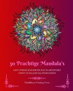 30 Prachtige Mandala's: Anti-stress kleurboek dat je artistieke geest en balans zal stimuleren