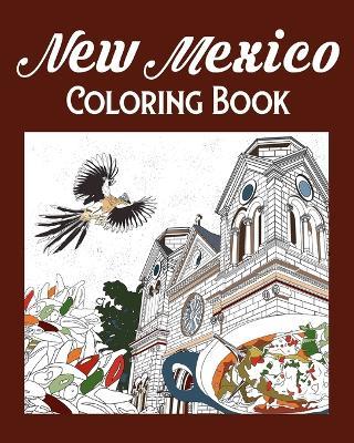 New Mexico Coloring Book: Adult Painting on USA States Landmarks and Iconic - Paperland - cover