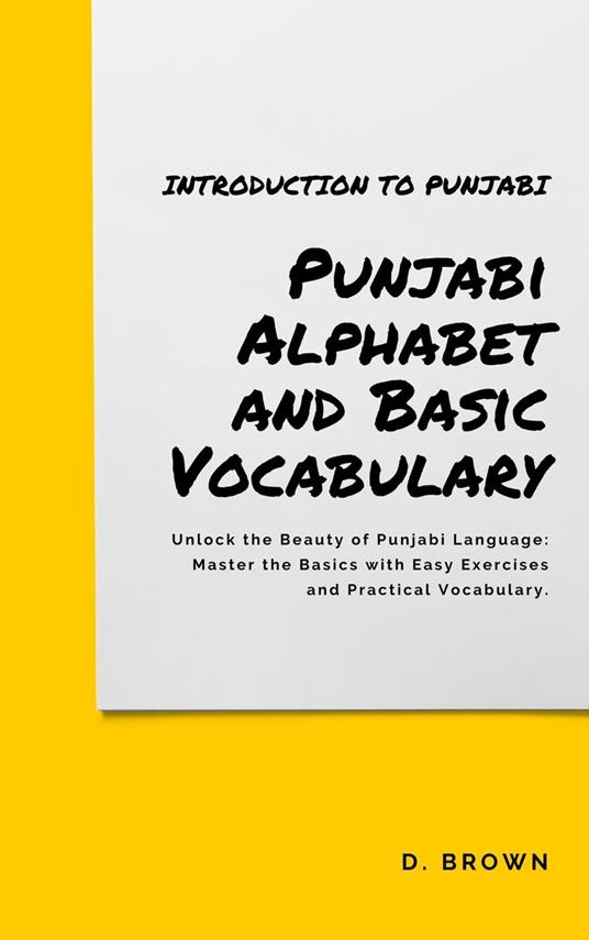 Punjabi Alphabet and Basic Vocabulary