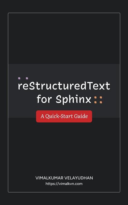 reStructuredText for Sphinx