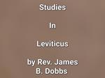 Studies In Leviticus