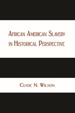 African American Slavery in Historical Perspective