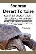 Sonoran Desert Tortoise: Everything You Need To Know Concerning Desert Tortoise Caring, Feeding, Habitat, Interaction, Breeding, Grooming, Health And More