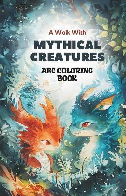 Mythical ABC Coloring Quest: 26 Enchanting Beings & Whimsical Creatures Coloring Book for Fantasy-Enthralled Kids: Dive into the magic of coloring letters & delightful mythical illustrations - Subitcha Poorani Subramanian - cover