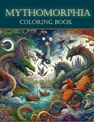 Mythomorphia Coloring Book: Where Each Page Transforms Before Your Eyes, Revealing a Fantastical Fusion of Myth and Morphology, Awaiting Your Artistic Mastery - Estelle Dunn Art - cover