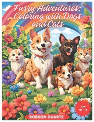 Furry Adventures: Coloring with Dogs and Cats - Robson Duarte - cover