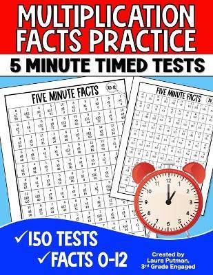 Multiplication Facts Practice 5 Minute Timed Tests - Laura Putman - cover