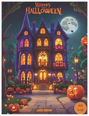 Happpy Hallloween: A Coloring Book for Kids - Luck Rocha - cover