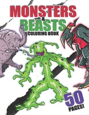 Monsters & Beasts Coloring Book - Dan Francis - cover