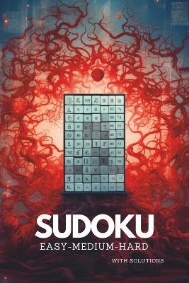 Sudoku hard book with solutions: Easy, medium and expert levels - Catalin Ladaru - cover