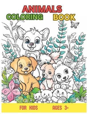 Animals Coloring Book For Kids: Ages 3+ - Alex Kuz - cover