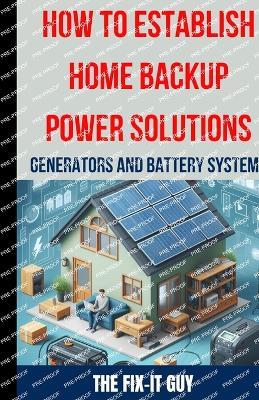 How to Establish Home Backup Power Solutions - Generators and Battery Systems: The Ultimate Guide to Choosing, Installing, and Maintaining Home Backup Power Systems for Emergency Preparedness, Energy - The Fix-It Guy - cover