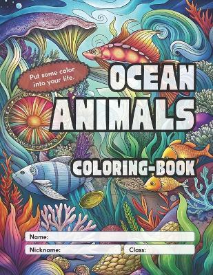 Ocean Animals Coloring-book For Kids - 3ild Neerapha - cover