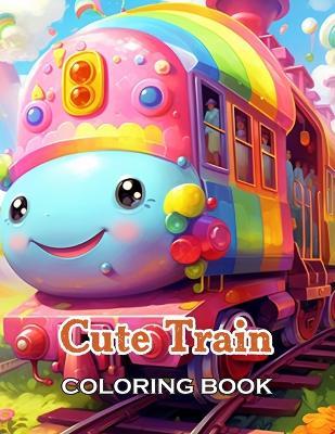 Cute Train Coloring Book: 100+ Unique and Beautiful Designs for All Fans - John Nicholas - cover