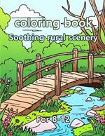 coloring book soothing rural scenery
