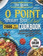 The Quick 0 point weight loss Diet Cookbook 2024: Quick Delicious Recipes with full color pictures, meal plan and Dietary Info Included
