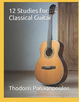 12 Studies for Classical Guitar - Thodoris Panagopoulos - cover