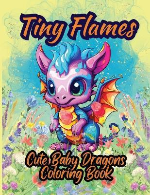 Tiny Flames: A Cute Baby Dragon Coloring Book - Harmony Reynolds - cover