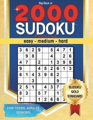 Big Book of 2000 Sudoku Puzzles: Easy, Medium, Hard Sudoku Puzzles for Adults, Relaxation Activity Fun, Mental Stimulation, Stress Relief - Autumn Hearth - cover