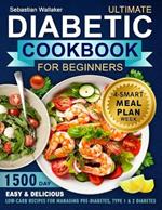 Diabetic Cookbook for Beginner: 1500-Day Easy & Delicious Low-Carb Recipes for Managing Pre-Diabetes, Type 1 & 2 Diabetes. Includes 4-Week Smart Meal Plan wi