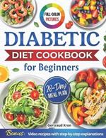 Diabetic Cookbook for Beginners: Master Prediabetes, Diabetes, and Type 2 Diabetes with 100 Delicious Low-Carb and Low-Sugar Recipes, All in Full Color. Includes a 28-Day Eating Plan.