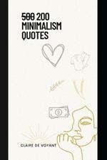 200 Minimalism Quotes