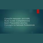 CompTIA Network+ (N10-009) Study Guide: