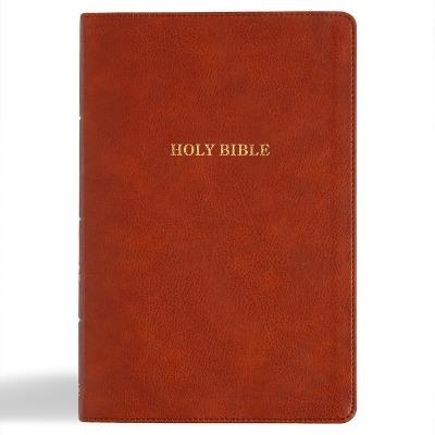 KJV Giant Print Reference Bible, Burnt Sienna Leathertouch - Holman Bible Publishers - cover