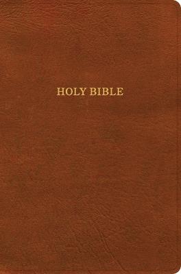 KJV Giant Print Reference Bible, Burnt Sienna Leathertouch, Indexed - Holman Bible Publishers - cover