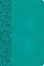 KJV Giant Print Reference Bible, Teal Leathertouch, Indexed