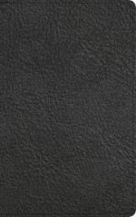 NASB Single-Column Personal Size Bible, Holman Handcrafted Collection, Black Premium Goatskin