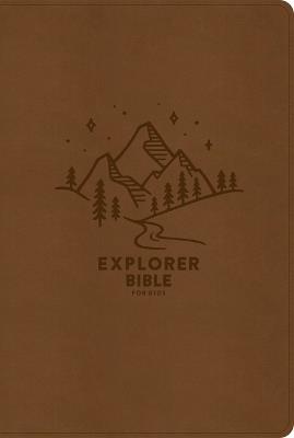 KJV Explorer Bible for Kids, Brown Leathertouch: Placing God's Word in the Middle of God's World - Holman Bible Publishers - cover