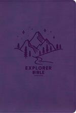 KJV Explorer Bible for Kids, Purple Leathertouch: Placing God's Word in the Middle of God's World