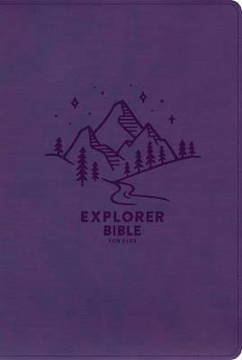 KJV Explorer Bible for Kids, Purple Leathertouch, Indexed: Placing God's Word in the Middle of God's World - Holman Bible Publishers - cover