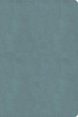 CSB Giant Print Single-Column Bible, Earthen Teal Suedesoft Leathertouch - Csb Bibles by Holman - cover