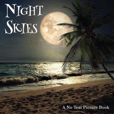 Night Skies, A No Text Picture Book: A Calming Gift for Alzheimer Patients and Senior Citizens Living With Dementia - Lasting Happiness - cover