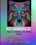 60 images Adult Animal coloring Book