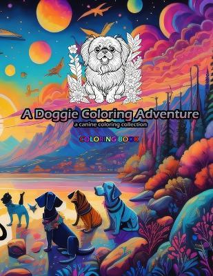 A Doggie Coloring Adventure: a canine coloring collection - Dino Borges Quintal - cover
