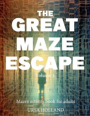 The Great Maze Escape - volume 3: mazes activity book for adults - Ursa Holland - cover