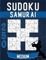 Samurai Sudoku Puzzle Books Medium Large Print: 250 Puzzles for seniors with solutions.